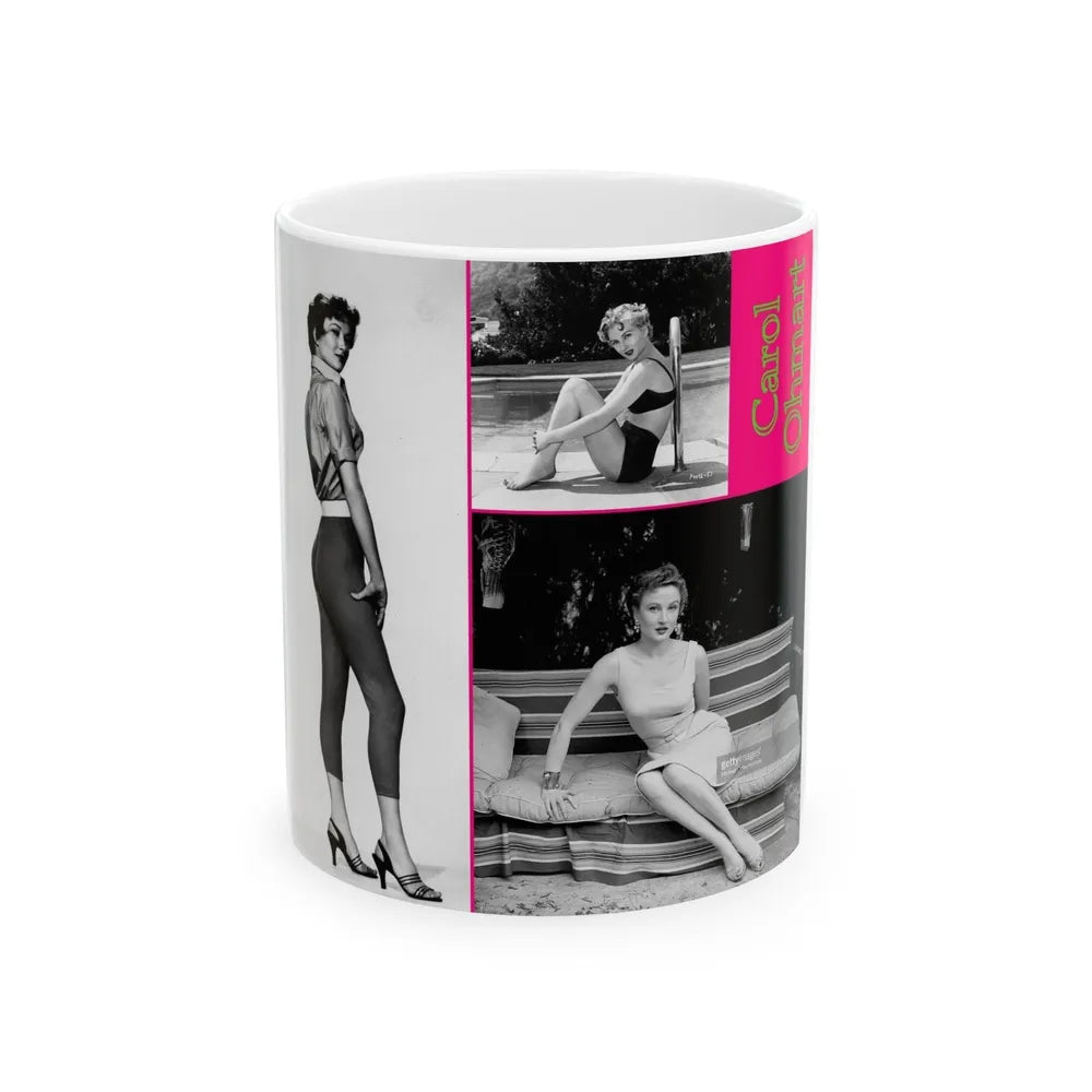 Carol Ohmart #81 (Vintage Female Icon) White Coffee Mug-11oz-Go Mug Yourself