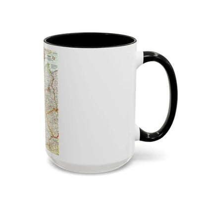 Germany (1959) (Map) Accent Coffee Mug-Go Mug Yourself