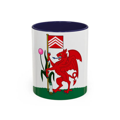 Flag of Cardiff UK - Accent Coffee Mug-11oz-Navy-Go Mug Yourself