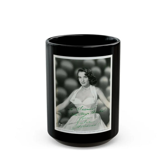 Julia Adams #169 (Vintage Female Icon) Black Coffee Mug-15oz-Go Mug Yourself