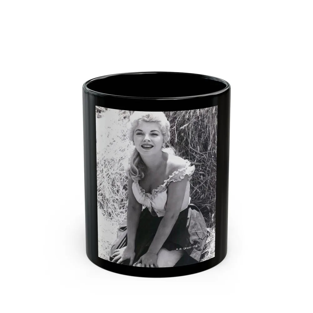 Barbara Nichols #402 (Vintage Female Icon) Black Coffee Mug-11oz-Go Mug Yourself