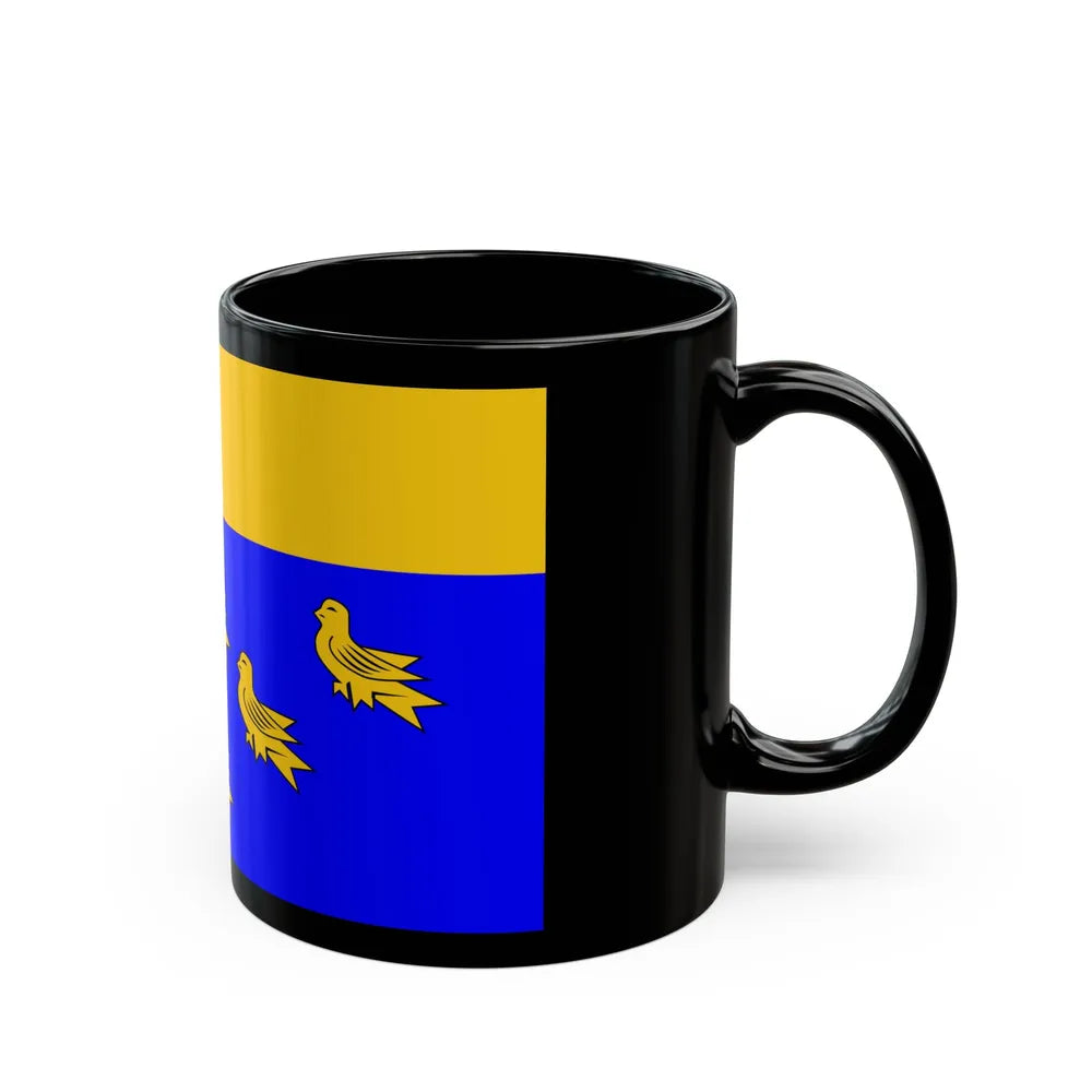 Flag of West Sussex UK - Black Coffee Mug-Go Mug Yourself