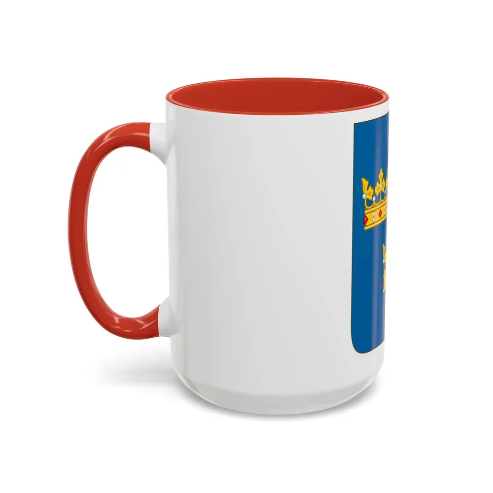 Shield of arms of Sweden - Accent Coffee Mug-Go Mug Yourself