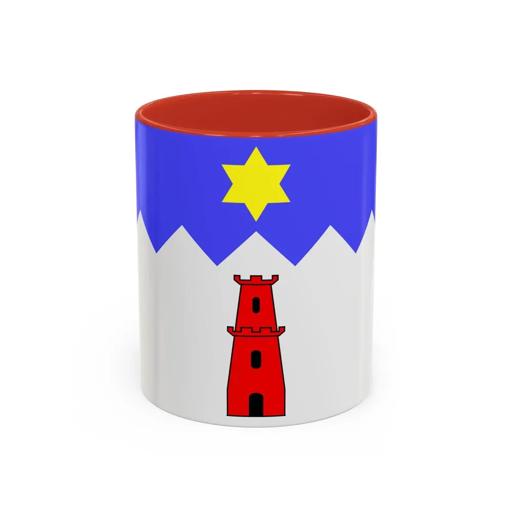 Flag of Gharb Malta - Accent Coffee Mug-11oz-Red-Go Mug Yourself