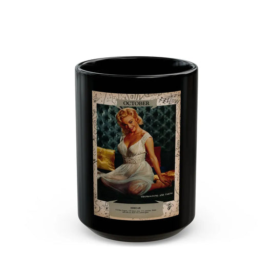 Lee Wilson #05 - 1 Color October Calander Photo from Jem Mag. June '58 (Vintage Female Icon) Black Coffee Mug-15oz-Go Mug Yourself