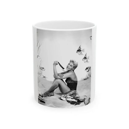 Kim Novak #266 (Vintage Female Icon) White Coffee Mug-11oz-Go Mug Yourself