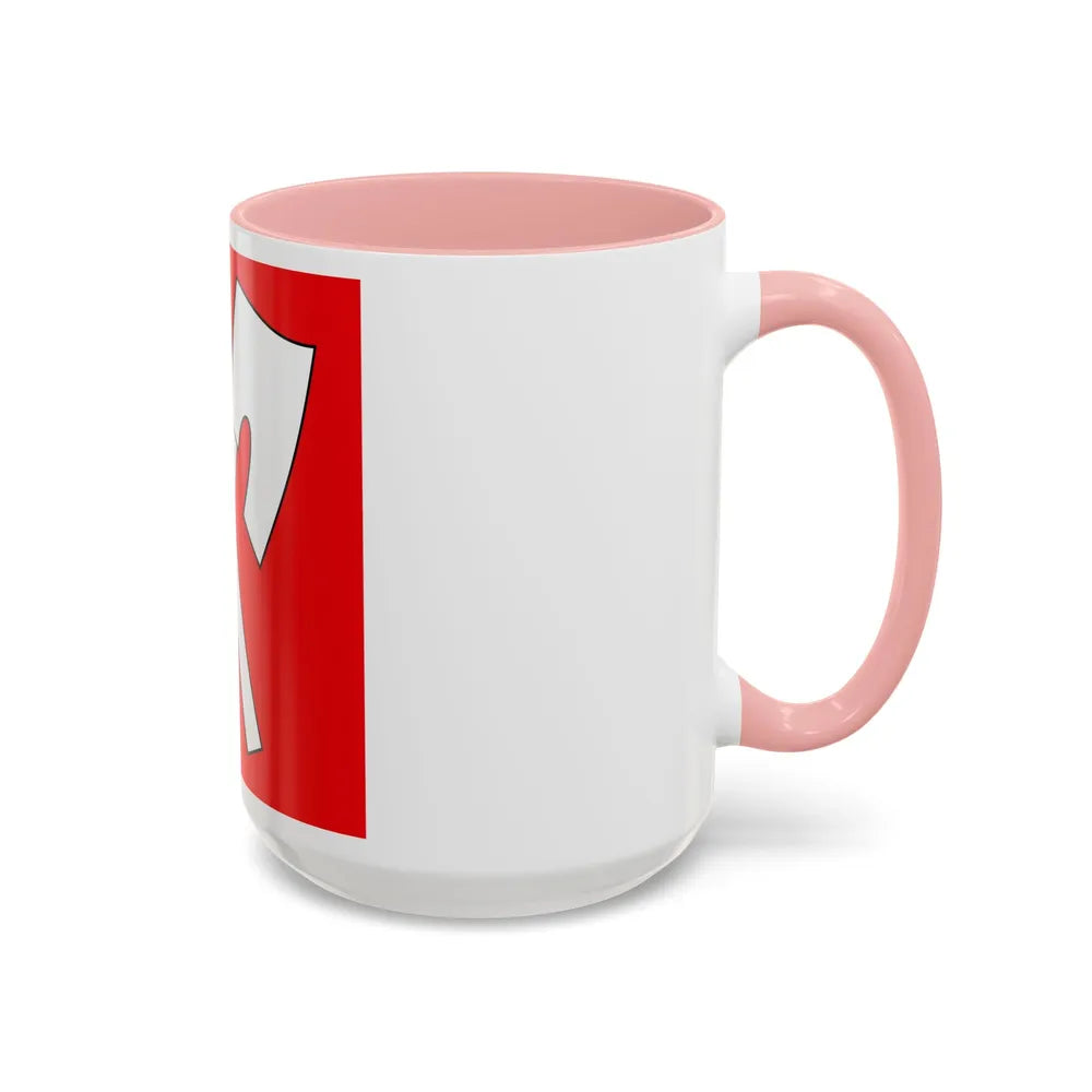 Flag of Biel Switzerland - Accent Coffee Mug-Go Mug Yourself