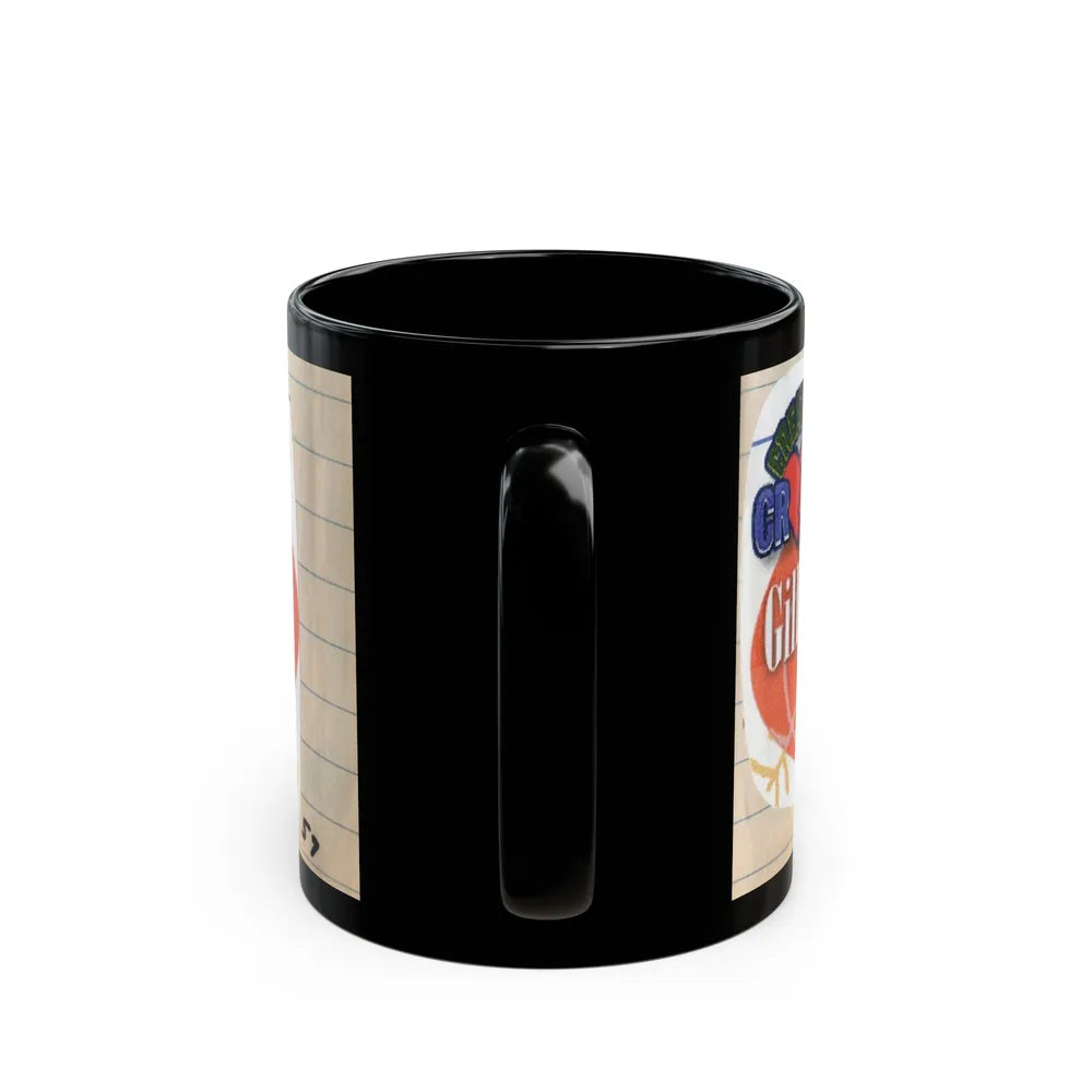 Lori Nelson #53 - Printed & Scanned (Vintage Female Icon) Black Coffee Mug-Go Mug Yourself