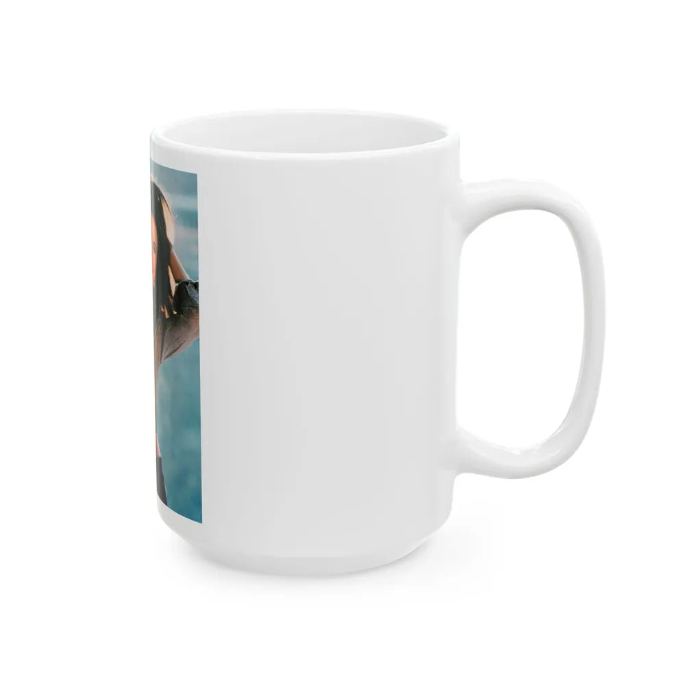 Lynda Carter #274 (Vintage Female Icon) White Coffee Mug-Go Mug Yourself