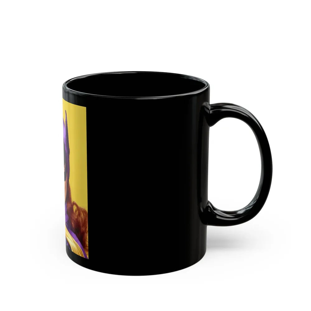 Yvonne Craig #203 - Batgirl Photo (Vintage Female Icon) Black Coffee Mug-Go Mug Yourself