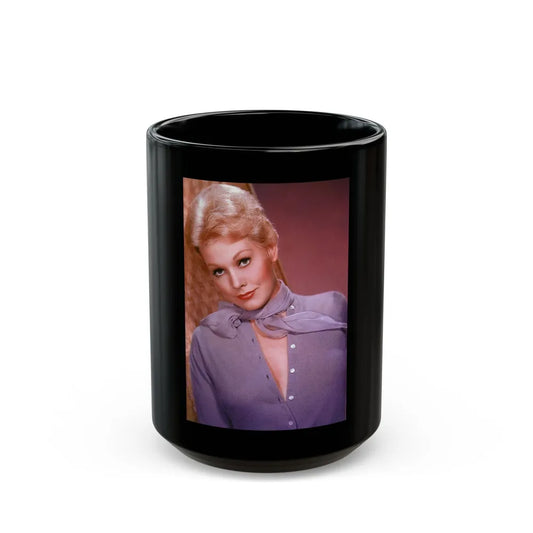 Kim Novak #246 (Vintage Female Icon) Black Coffee Mug-15oz-Go Mug Yourself