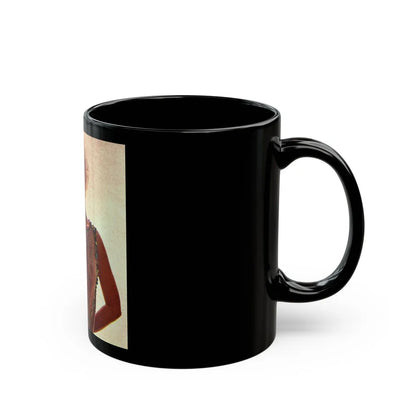 Kim Novak #210 - See through top (Vintage Female Icon) Black Coffee Mug-Go Mug Yourself