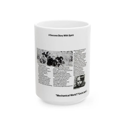 Spirit 1968 (Music Poster) White Coffee Mug-15oz-Go Mug Yourself