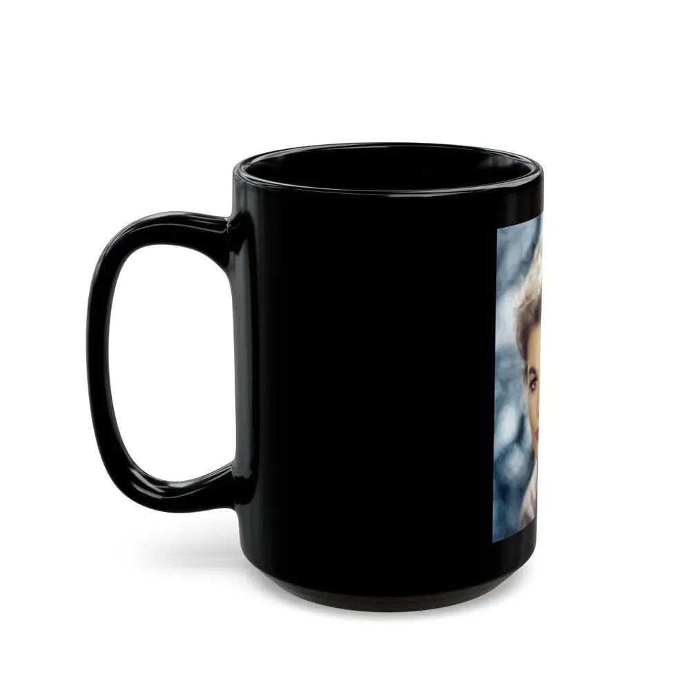 Kim Novak #323 (Vintage Female Icon) Black Coffee Mug-Go Mug Yourself