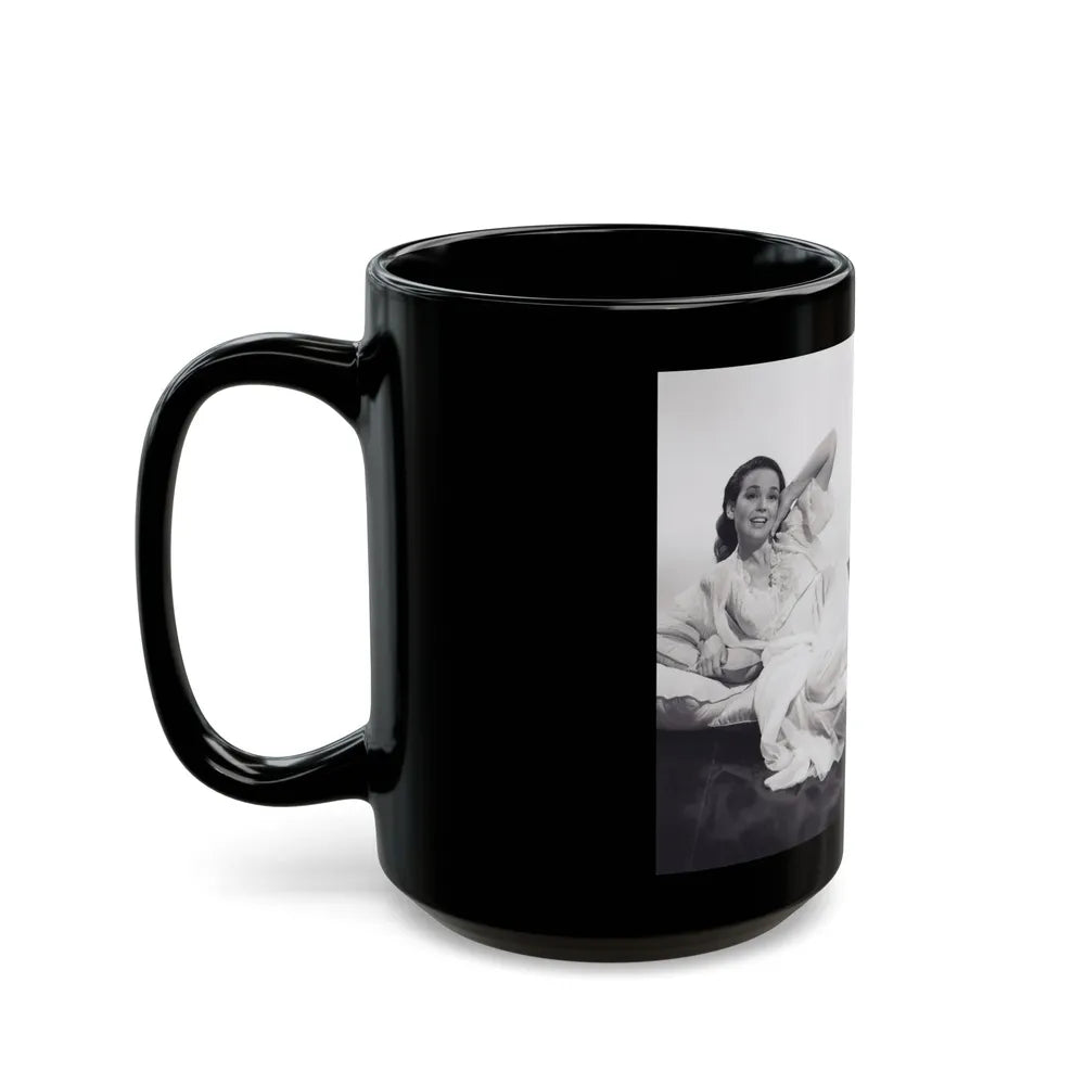 Kathryn Grant #135 (Vintage Female Icon) Black Coffee Mug-Go Mug Yourself