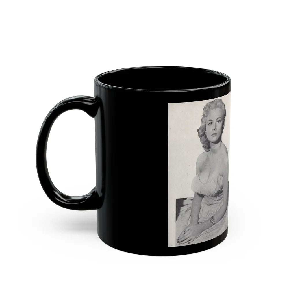 Norma Sykes #161 - 66 PHOTOGRAPHS OF Sabrina U.K. Pocket Mag. Pages 52 & 53 (Vintage Female Icon) Black Coffee Mug-Go Mug Yourself