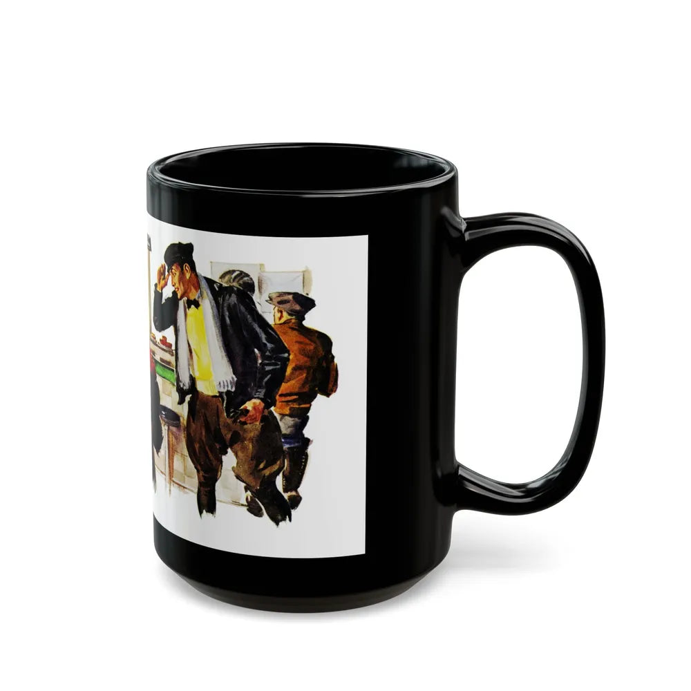 Encounter at Lunch, 1937 - Black Coffee Mug-Go Mug Yourself