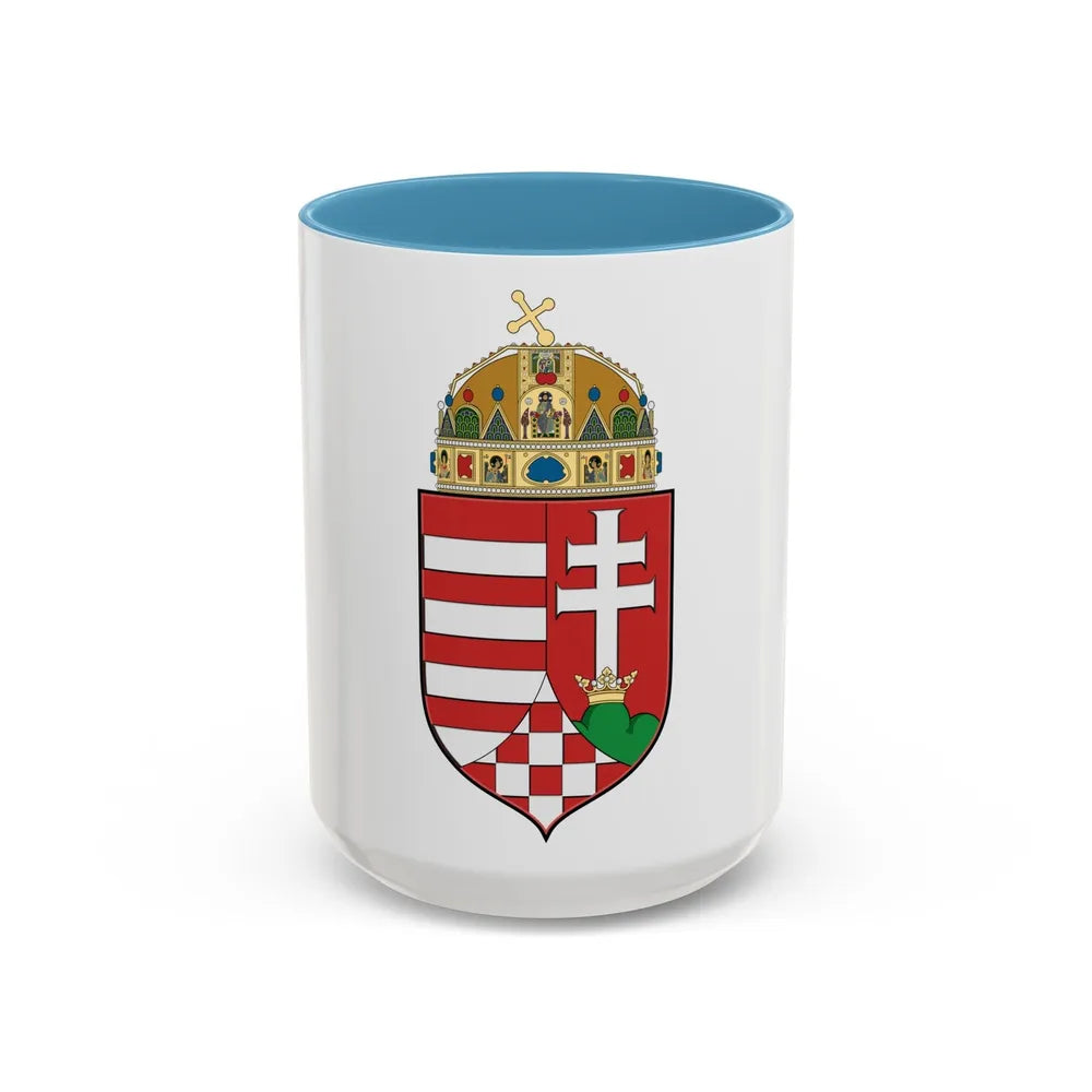 Hungary Country History (1916) - Accent Coffee Mug-15oz-Light Blue-Go Mug Yourself