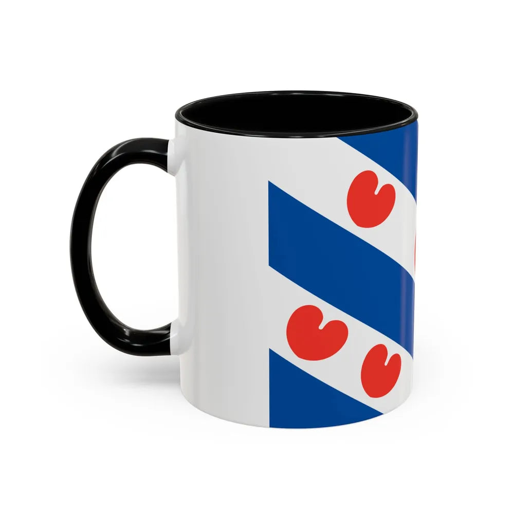 Flag of Friesland Netherlands - Accent Coffee Mug-Go Mug Yourself