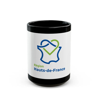 Flag of Hauts de France France - Black Coffee Mug-15oz-Go Mug Yourself