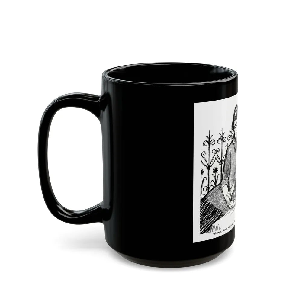 Farewell, Adele, Redbook, December 1957 - Black Coffee Mug-Go Mug Yourself