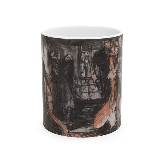 Dinner for Three Attended by Two, McCall's, September 1930 - White Coffee Mug-11oz-Go Mug Yourself