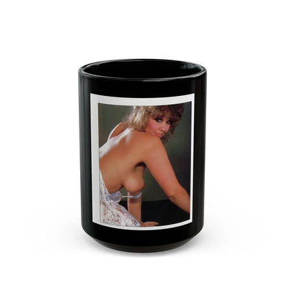 Linda Blair #304 - Celebrity Sleuth Mag. - 1 Page 1 Small Photo (Vintage Female Icon) Black Coffee Mug-15oz-Go Mug Yourself