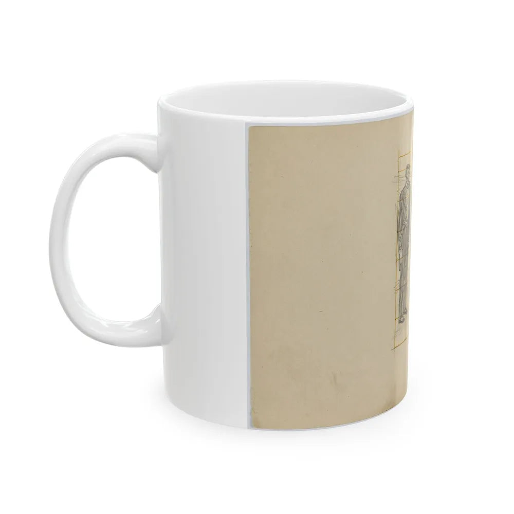 Conceptual Drawings - White Coffee Mug-Go Mug Yourself