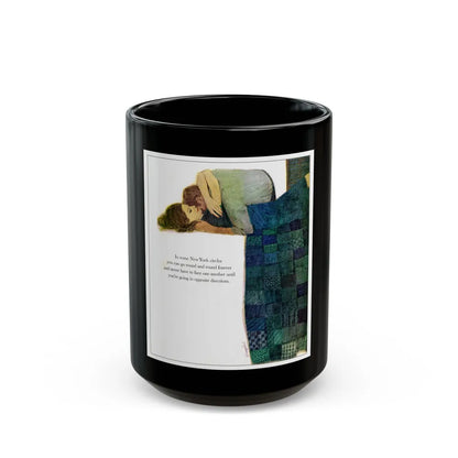 Dance of the Divorced, The Saturday Evening Post, May 23, 1964 - Black Coffee Mug-15oz-Go Mug Yourself