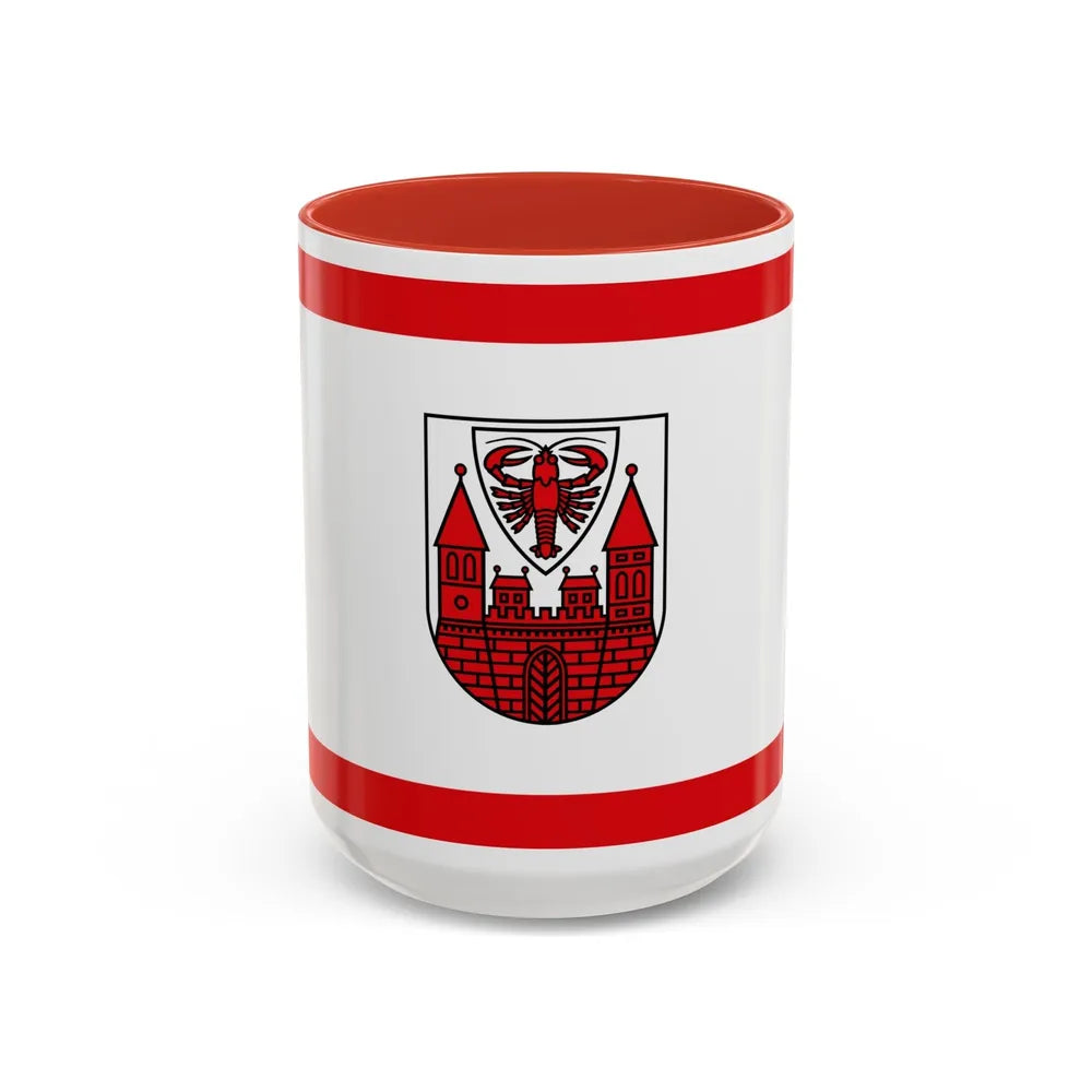 Flag of Cottbus Germany - Accent Coffee Mug-15oz-Red-Go Mug Yourself