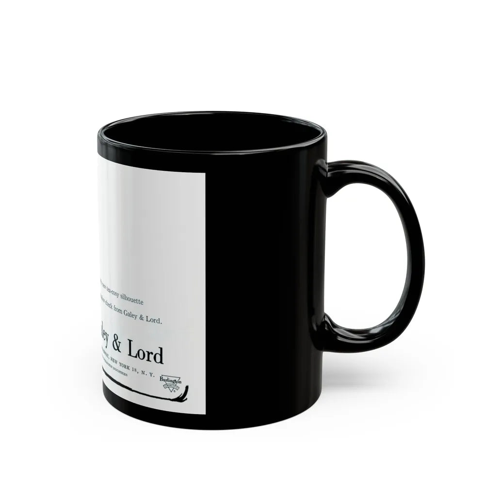 Galey & Lord, 1959 - Black Coffee Mug-Go Mug Yourself