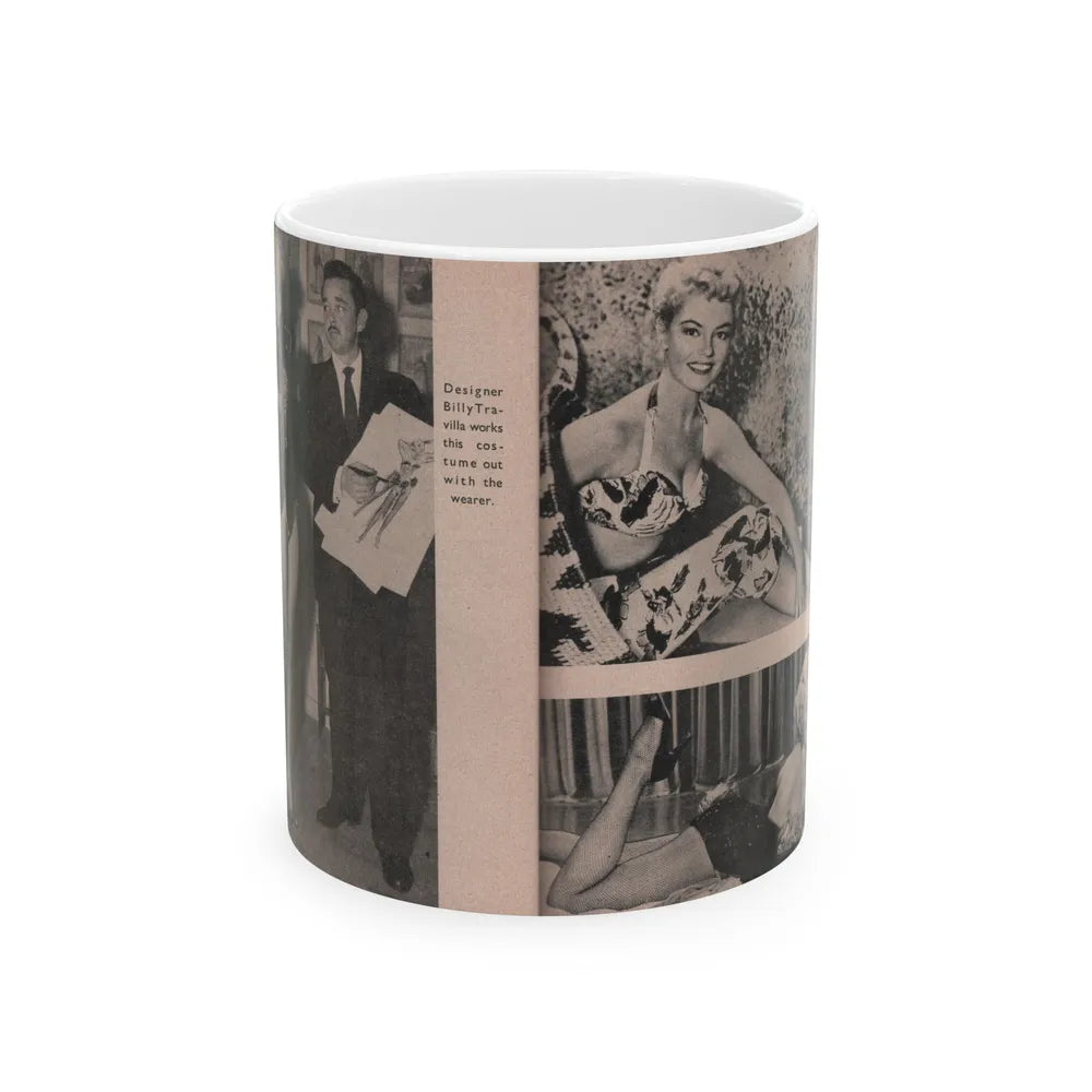 Sheree North #175 - Pages 56 & 57 from 66 PHOTOGRAPHS OF Sheree NORTH U.K. Pocket Mag. (Vintage Female Icon) White Coffee Mug-11oz-Go Mug Yourself