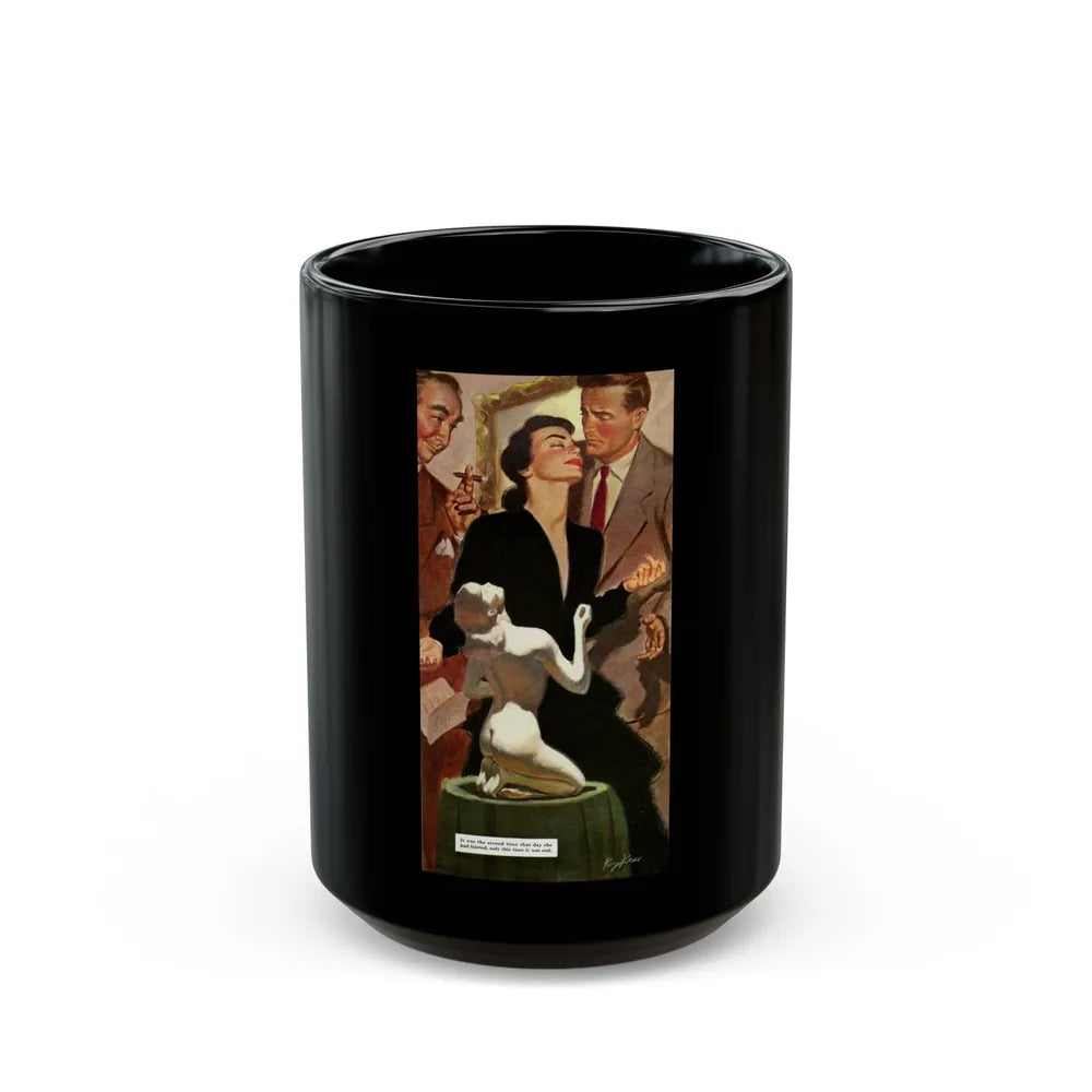 Don't Tell Me Why You Love Me, Saturday Evening Post, April 9, 1949 - Black Coffee Mug-15oz-Go Mug Yourself