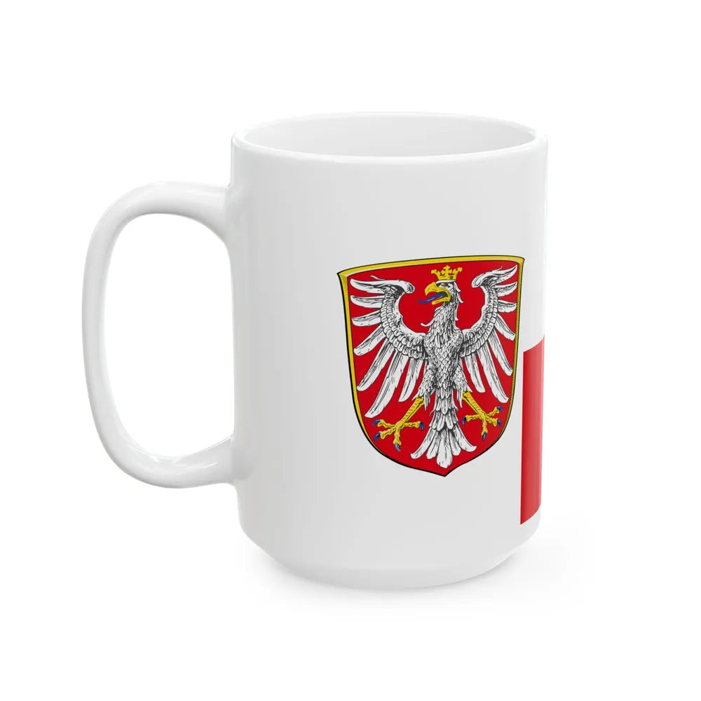 Flag of Frankfurt am Main Germany - White Coffee Mug-Go Mug Yourself