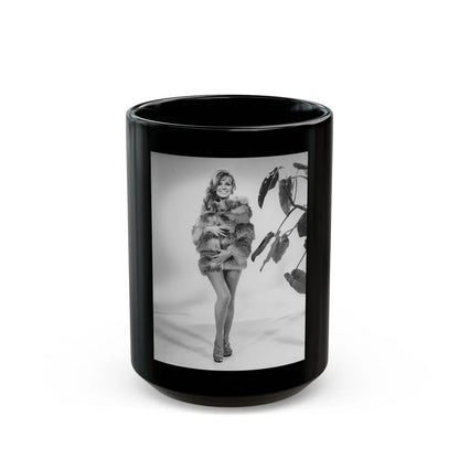 Julie Ege #274 (Vintage Female Icon) Black Coffee Mug-15oz-Go Mug Yourself