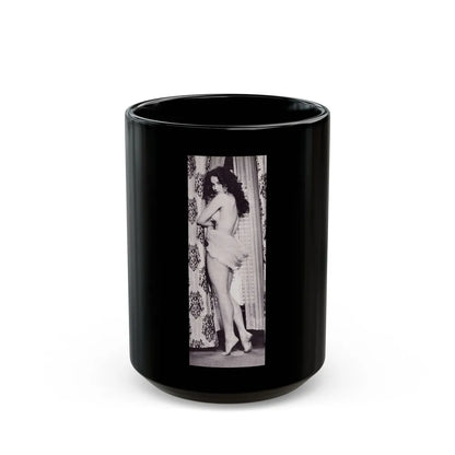 Julie Newmar #210 (Vintage Female Icon) Black Coffee Mug-15oz-Go Mug Yourself