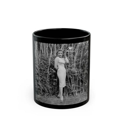 Carol Ohmart #36 (Vintage Female Icon) Black Coffee Mug-11oz-Go Mug Yourself