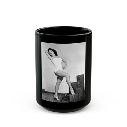 Debra Paget #264 3 (Vintage Female Icon) Black Coffee Mug-15oz-Go Mug Yourself