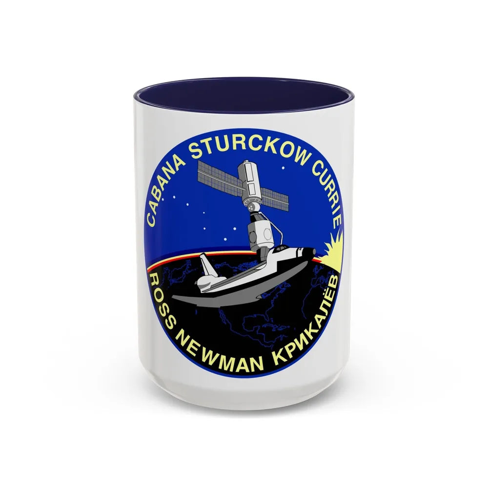 STS 88 (NASA) Accent Coffee Mug-15oz-Navy-Go Mug Yourself