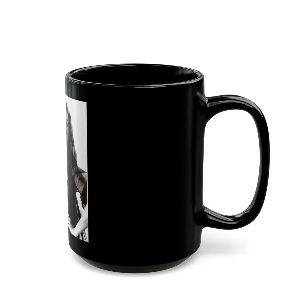 Eve Meyer #60 (Vintage Female Icon) Black Coffee Mug-Go Mug Yourself