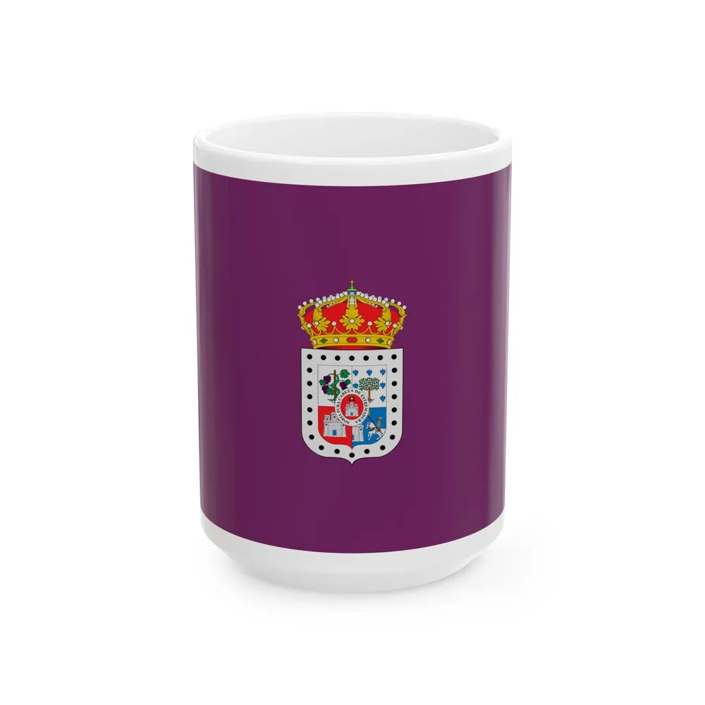 Flag of Soria Spain - White Coffee Mug-15oz-Go Mug Yourself