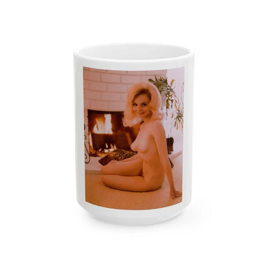 Diane McBain #13 (Vintage Female Icon) White Coffee Mug-15oz-Go Mug Yourself