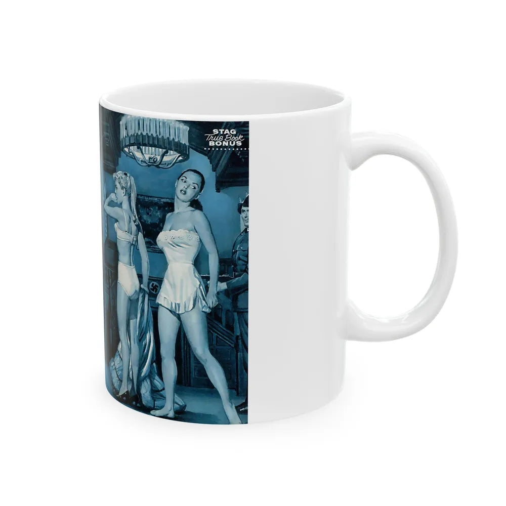 Fraulein Barracks, Stag magazine - White Coffee Mug-Go Mug Yourself