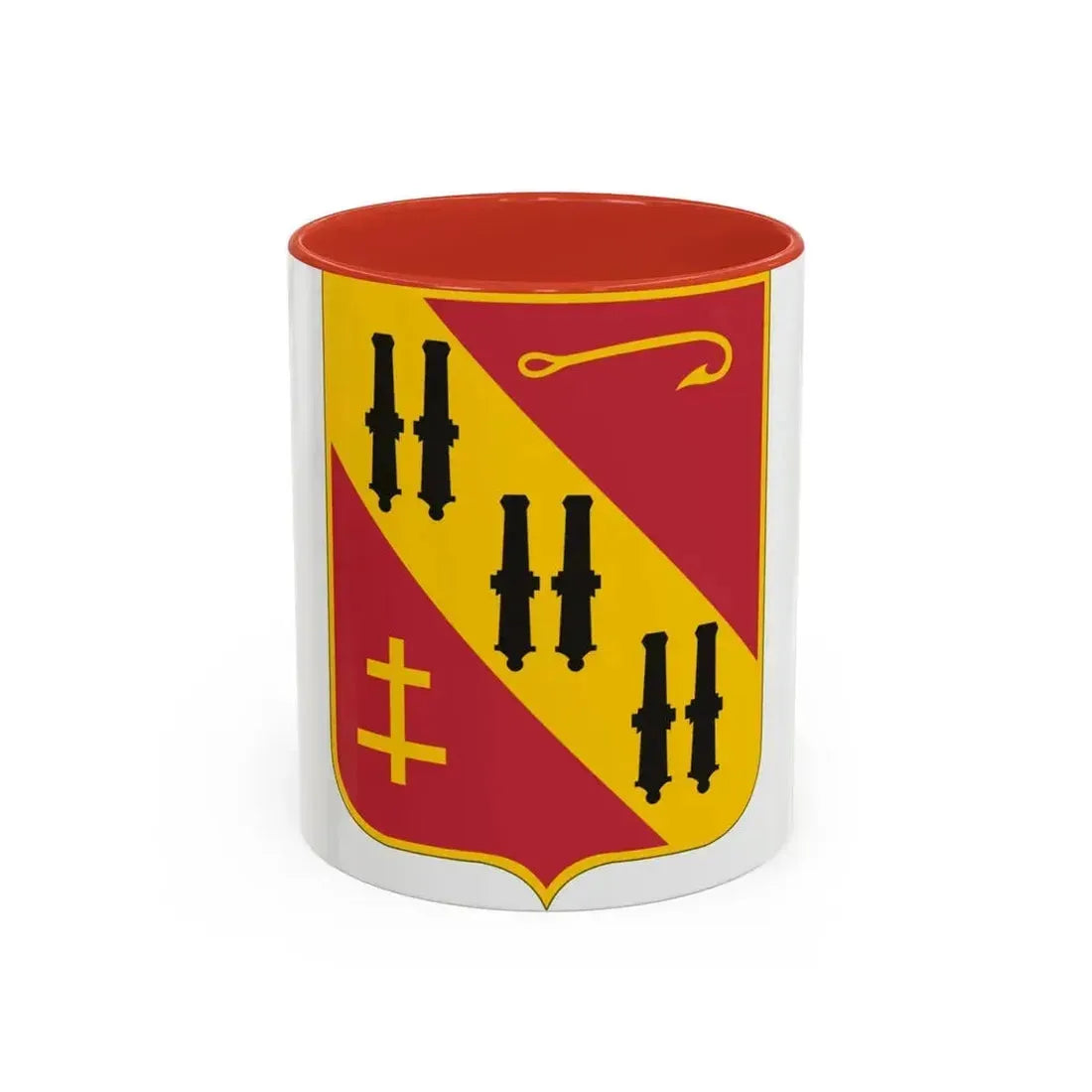 5th Air Defense Artillery (U.S. Army) Accent Coffee Mug 11oz Red - Go Mug Yourself