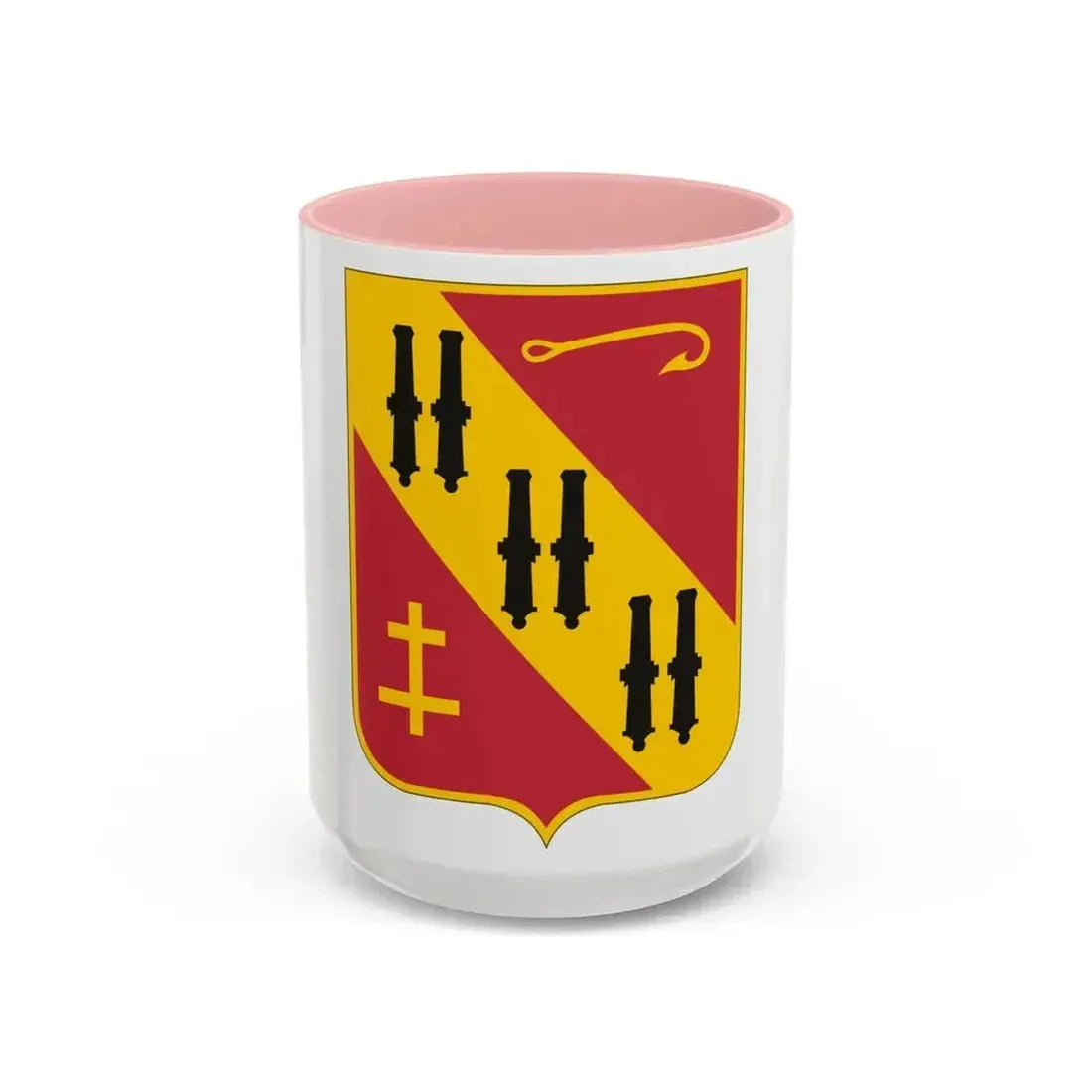 5th Air Defense Artillery (U.S. Army) Accent Coffee Mug 15oz Pink - Go Mug Yourself