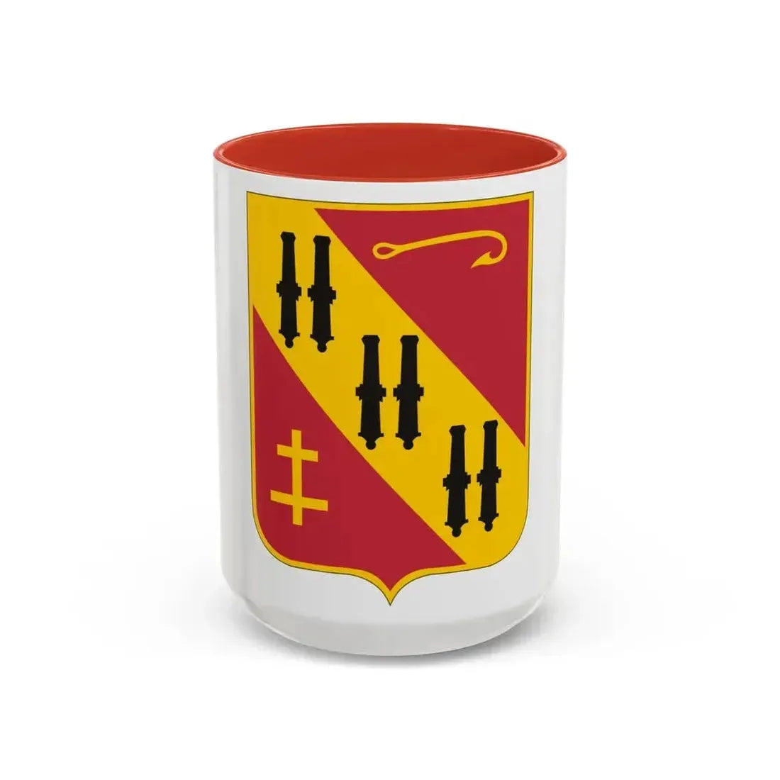 5th Air Defense Artillery (U.S. Army) Accent Coffee Mug 15oz Red - Go Mug Yourself