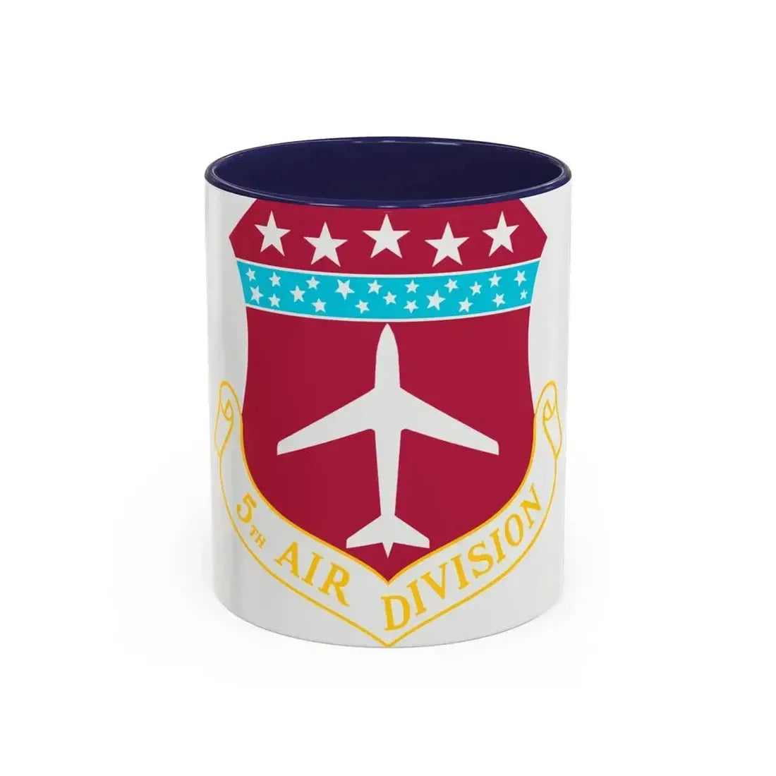 5th Air Division (U.S. Air Force) Accent Coffee Mug 11oz Navy - Go Mug Yourself