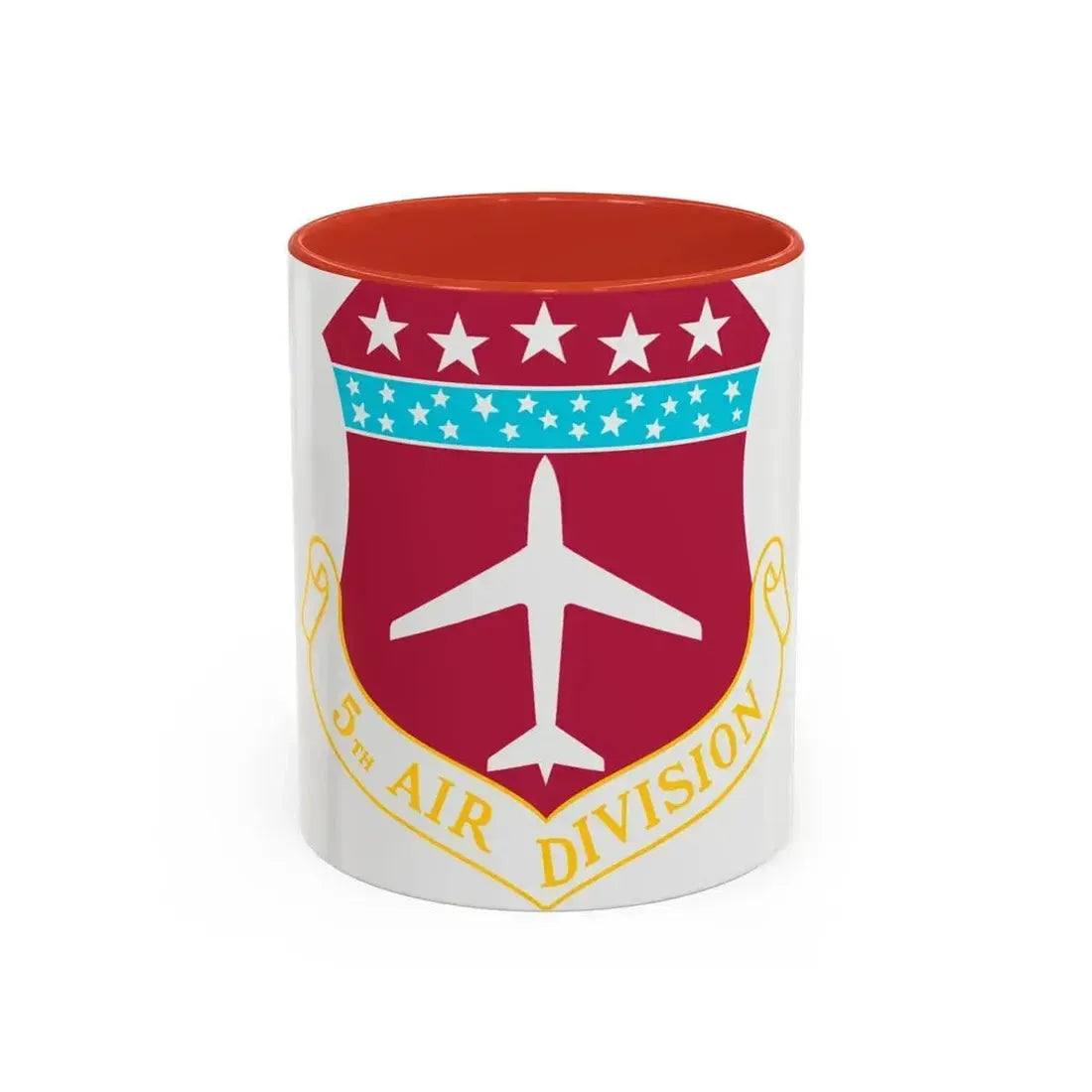 5th Air Division (U.S. Air Force) Accent Coffee Mug 11oz Red - Go Mug Yourself