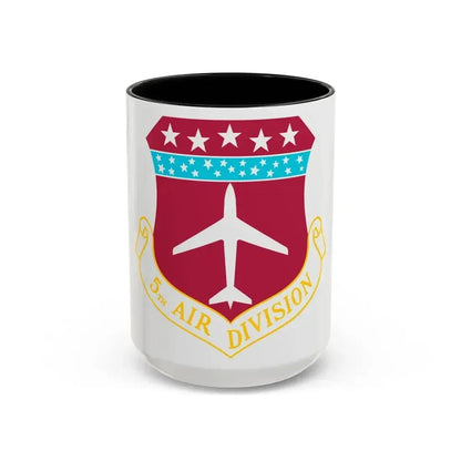 5th Air Division (U.S. Air Force) Accent Coffee Mug 15oz Black - Go Mug Yourself