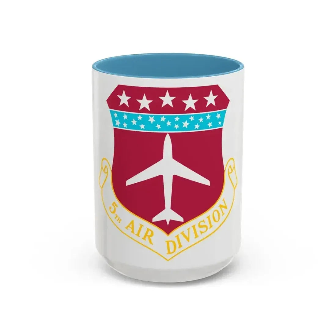 5th Air Division (U.S. Air Force) Accent Coffee Mug 15oz Light Blue - Go Mug Yourself